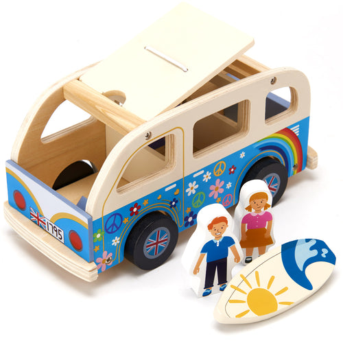 Kids wooden campervan with removeable lid 