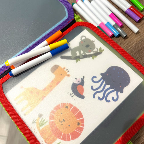  Dino Doodle Book With Coloured Pens and Tracing Pages