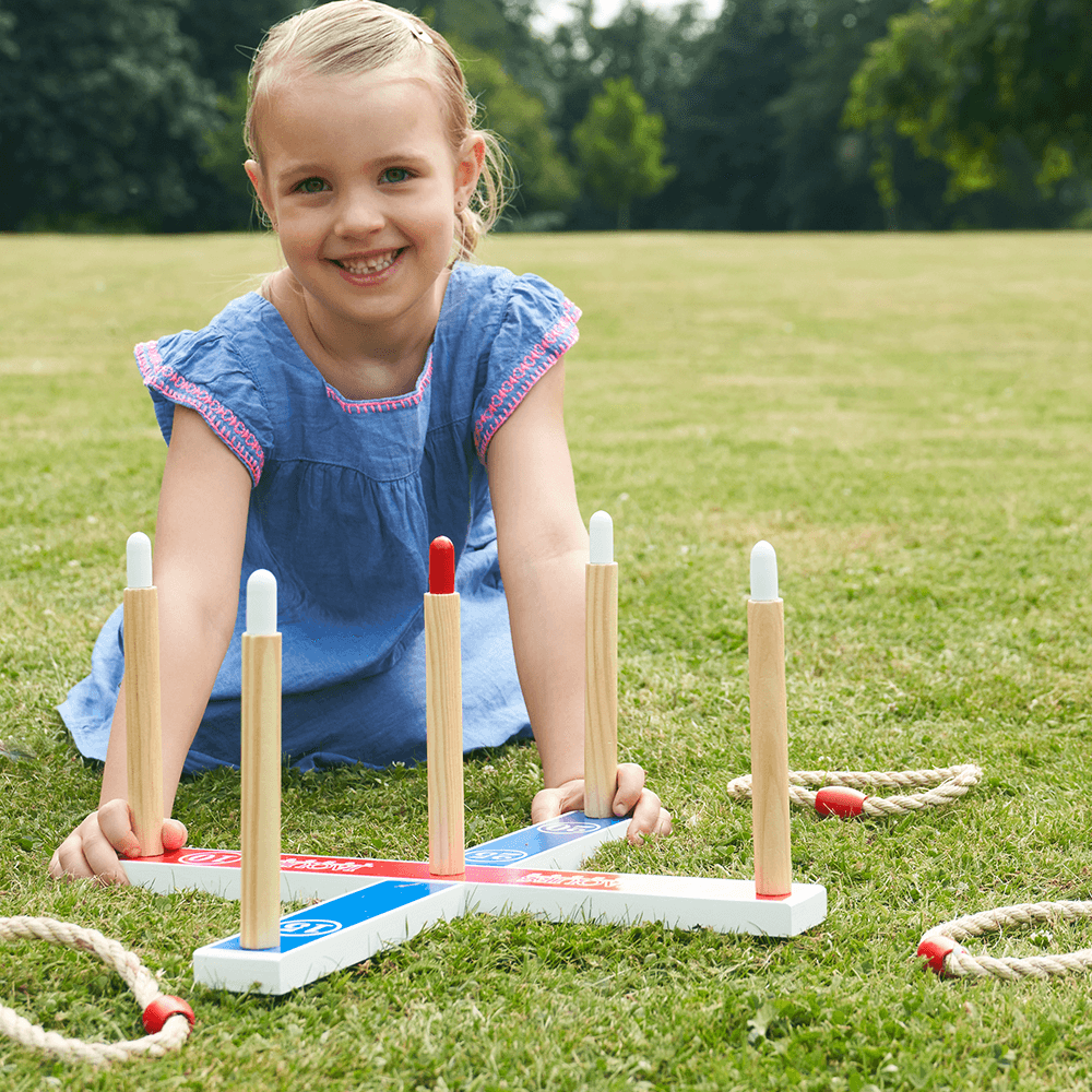  Girl Playing Garden Quoits