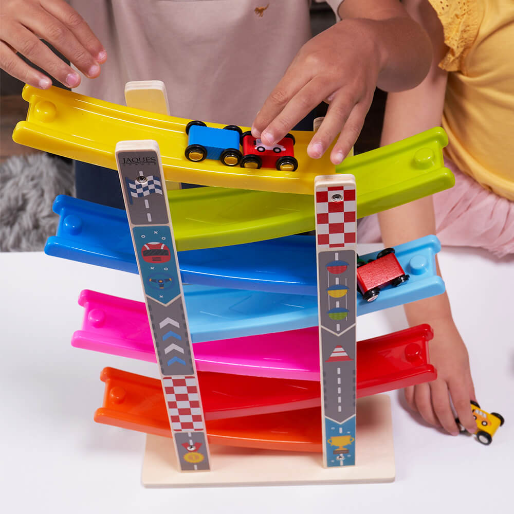 Car Ramp Toy - Colourful Cars & Ramp – Jaques of London