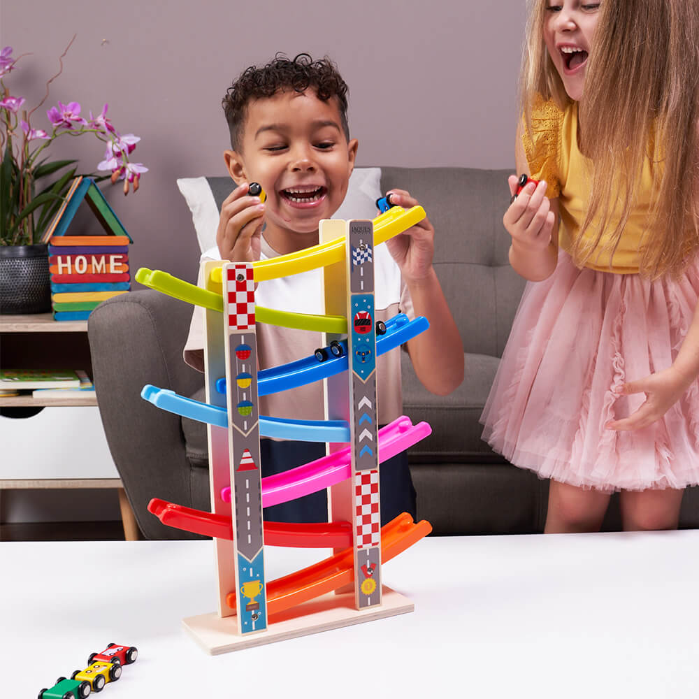 Car Ramp Toy - Colourful Cars & Ramp – Jaques of London