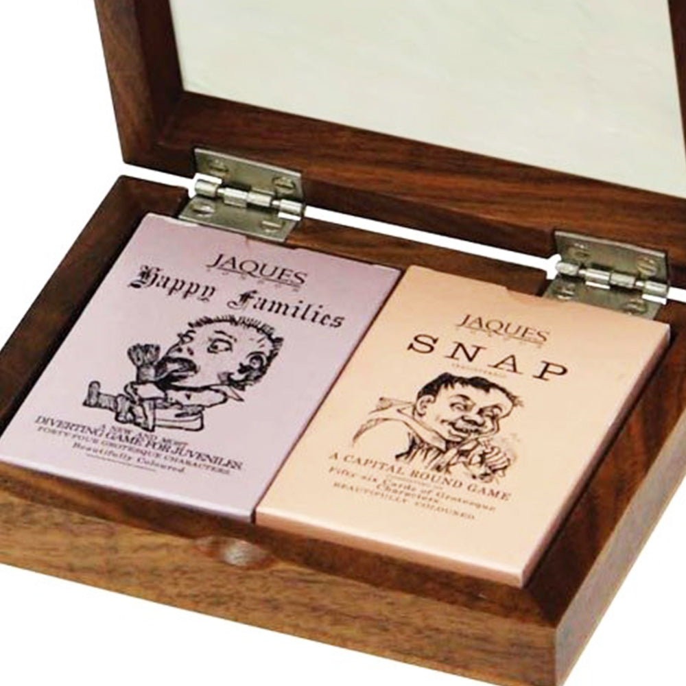  Happy Families & Snap - Luxury Walnut Cased Set