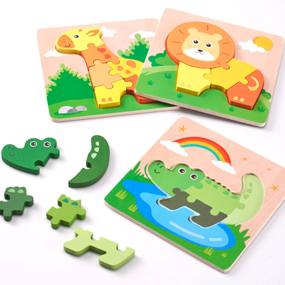 Wooden Kids Puzzle | Animal Puzzle – Jaques of London