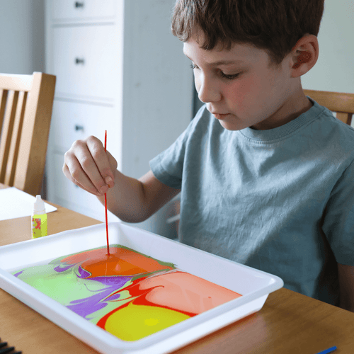  Child Playing with art set