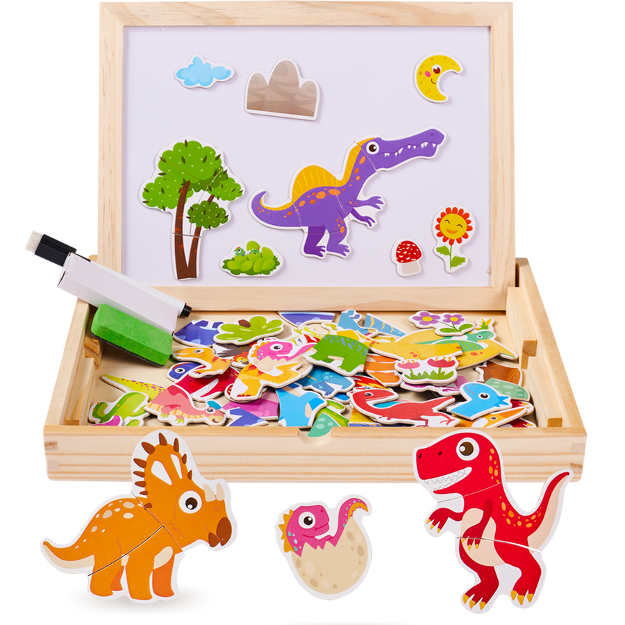 Dinosaur Magnetic Board - Jurassic Toy Set 1