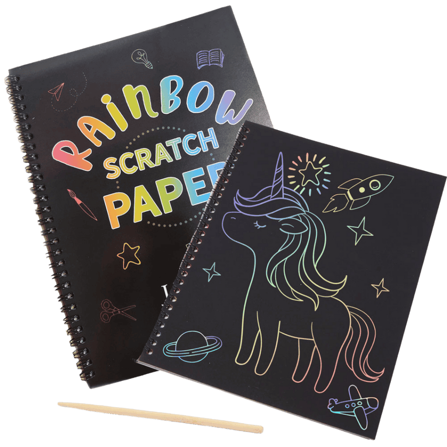 Rainbow Scratch Paper - Scratch Art Pad 1