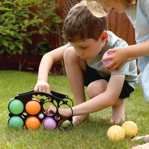 Kids Playing with Boule 