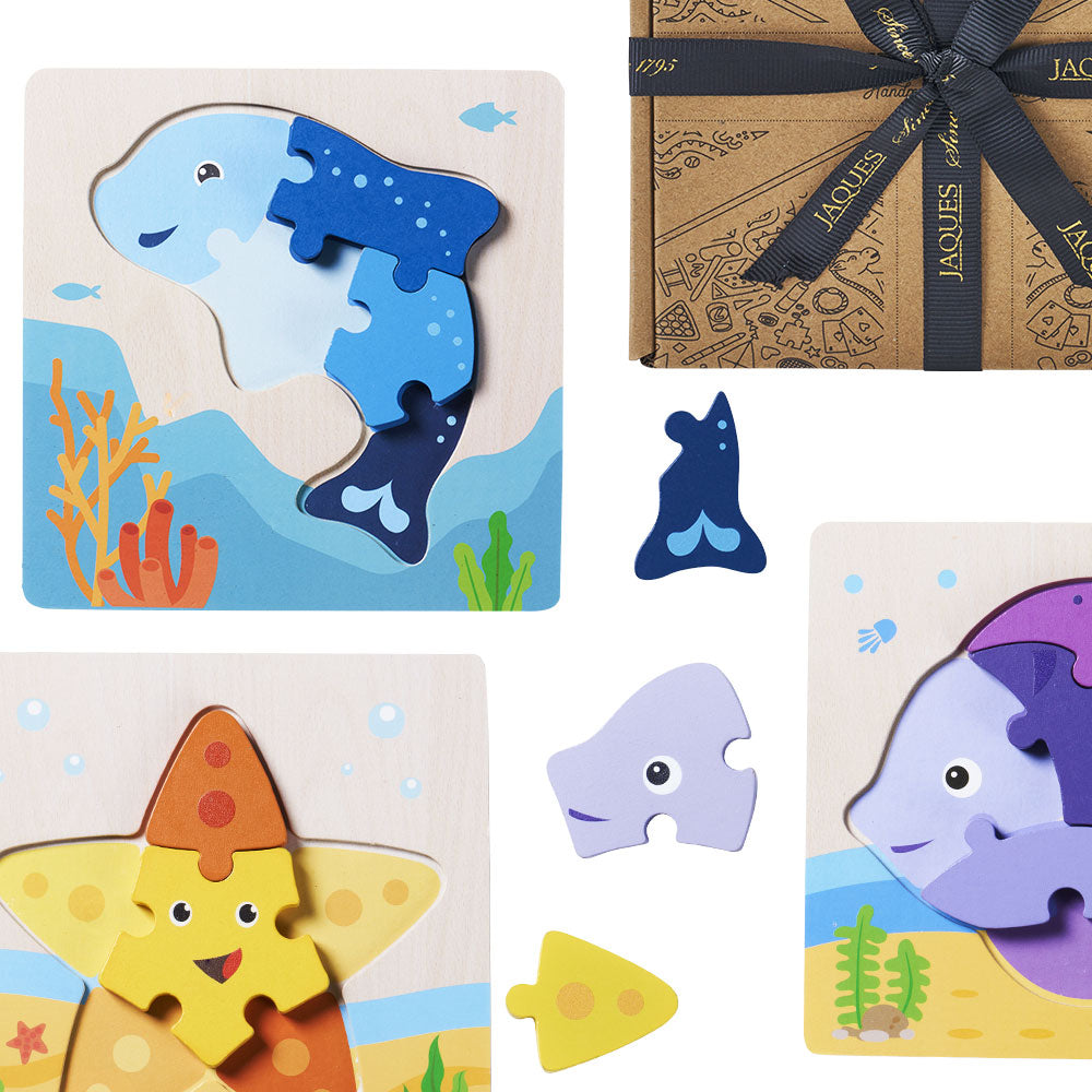 Sea Life Jigsaw Puzzles | Wooden Animal Puzzle – Jaques of London