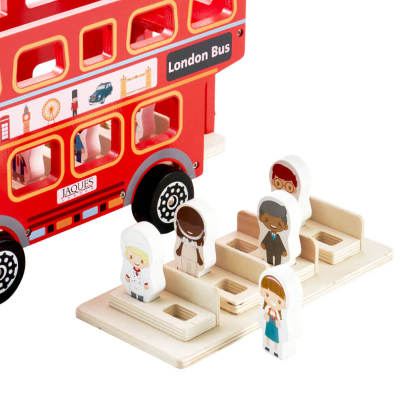 2x voiture speelgoed London Buses rouge 12 cm - modèle réduit de