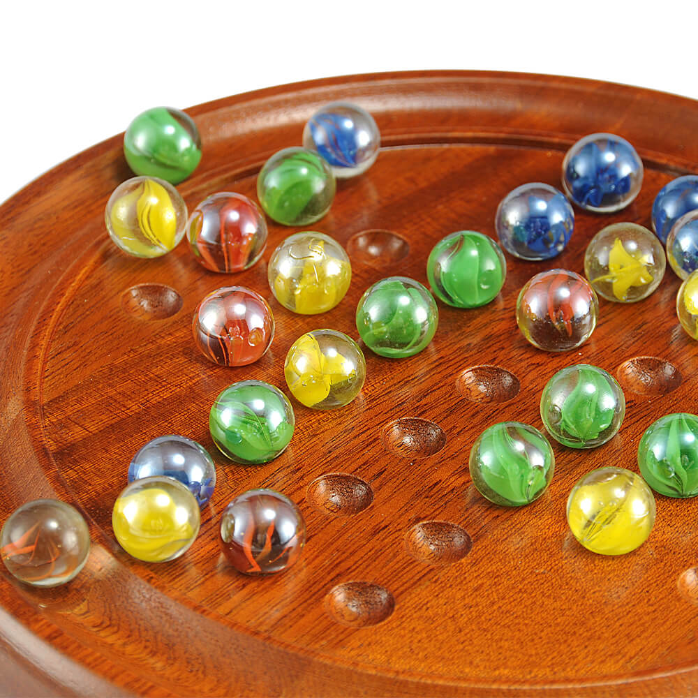 Solitaire Objects Solitaire Board Game | Glass Marbles Game – Jaques of London
