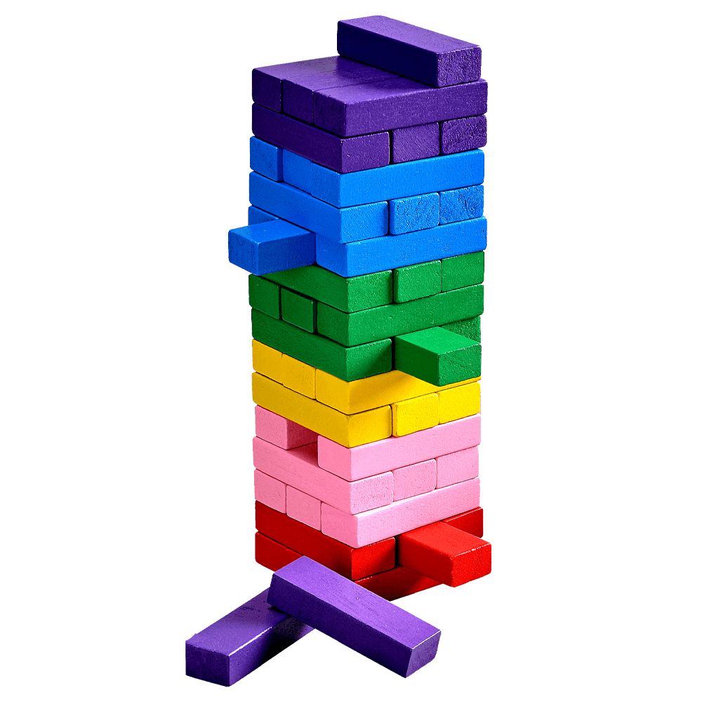 Block Rocking Tower Game Kids Building Blocks | Tower Game