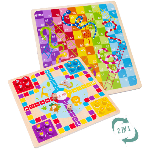 Snakes and Ladders with Ludo - Family Board Game