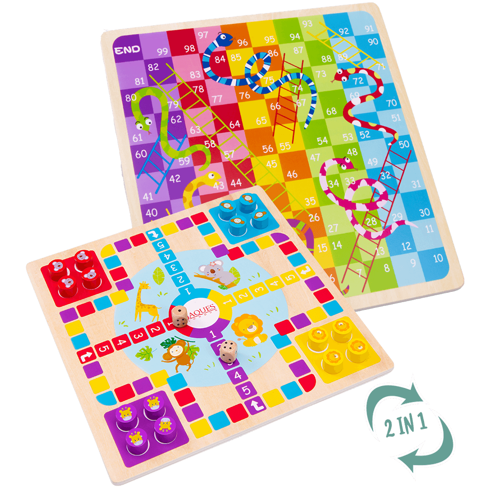 Snakes and Ladders with Ludo - Family Board Game
