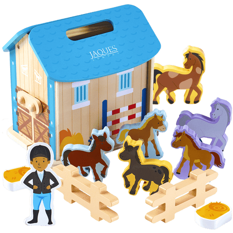 Jaques Happy Horse Stables Wooden Toy