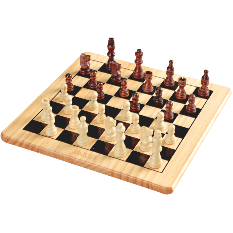 Staunton wooden chess set with play pieces