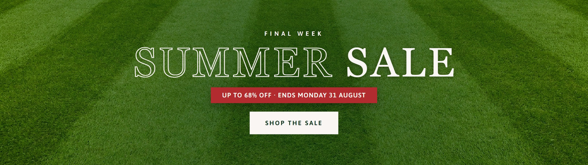 Jaques of London Summer Sale, up to 68% off, desktop hero