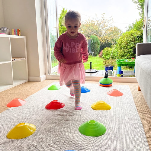  Child Using Training cones 