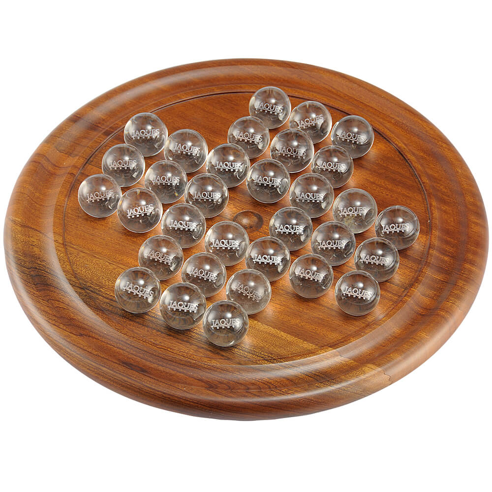 Luxury Solitaire | Walnut and Glass Solitaire Set – Jaques of London