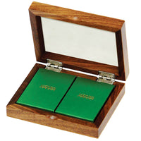 Twin Pack Cards Walnut Case - Playing Cards