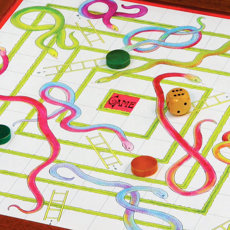  M.Y Snakes & Ladders - Traditional Snakes and Ladders Board Game  for Kids & Adults : Toys & Games