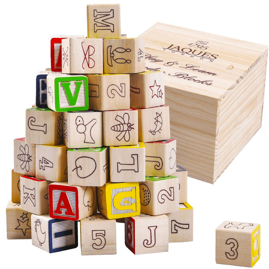 Alphabet Wooden Blocks - Kids Building Blocks 1