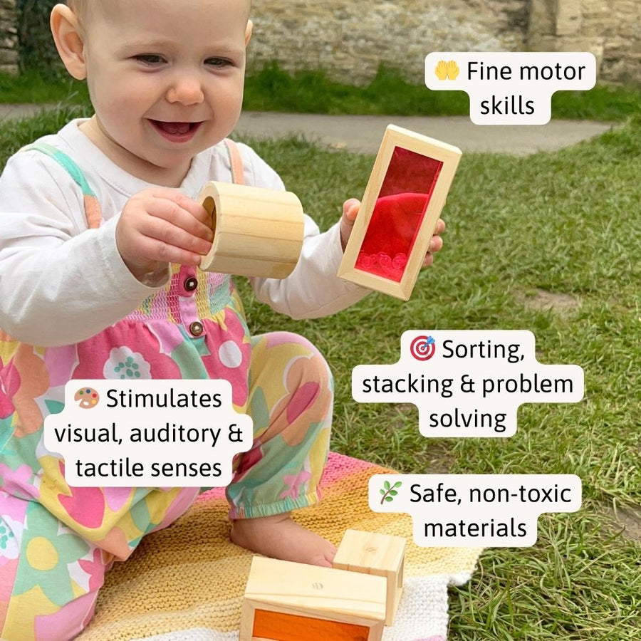 Wooden Baby Blocks - Sensory Toy 6