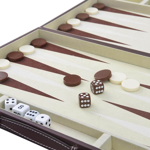 15 inch luxury club backgammon 