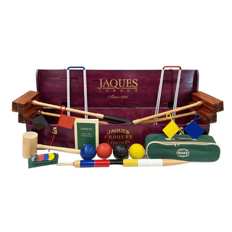4 Player Hampton Croquet Set With Wooden Box