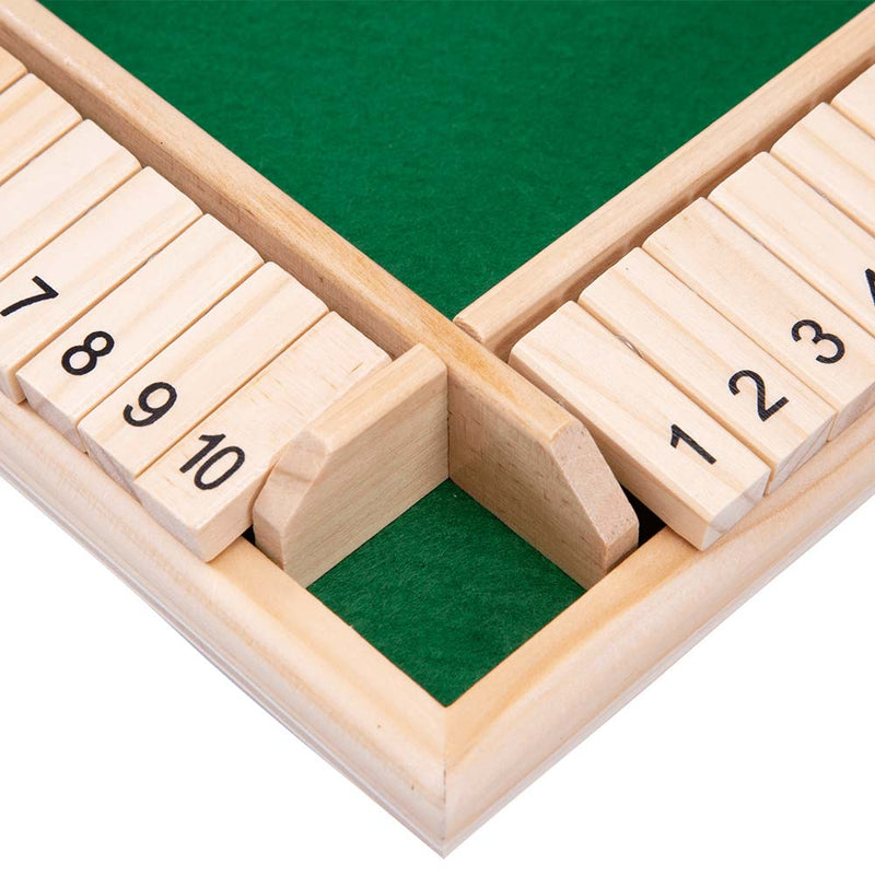 Wooden Game Shut The Box