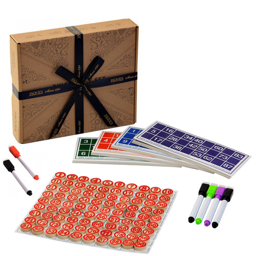 Bingo card game great for all the family, with Jaques signature gift packaging