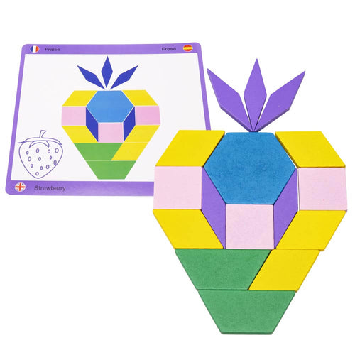 Example of completed shape - strawberry 