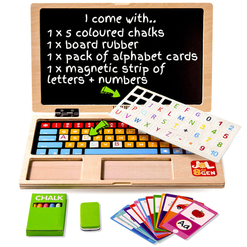Wooden Laptop - Magnetic Toy