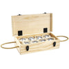 Boules 8 Set - Luxury 8 Boule Wooden Box Set - Chrome Steel