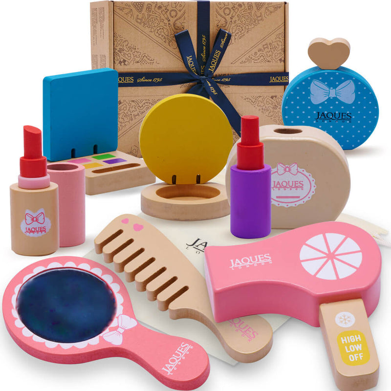 Wooden makeup set with box