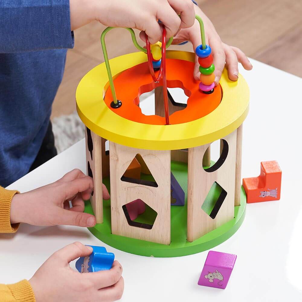 Activity Cube Set Wooden Activity Cube | Activity Cube for Toddlers