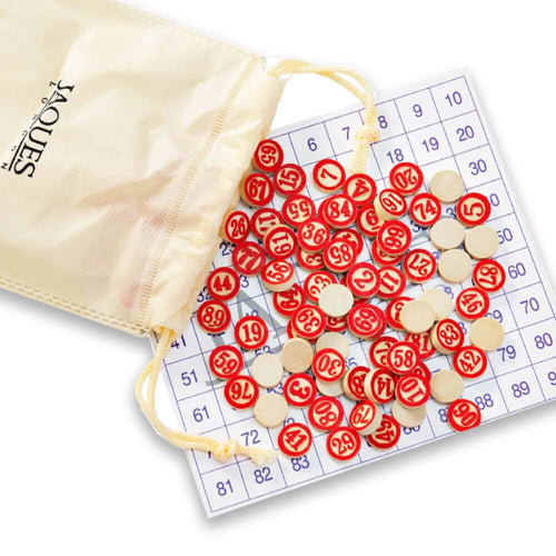  Bag with bingo cards and counters