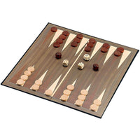 15 Inch card and linen backgammon set