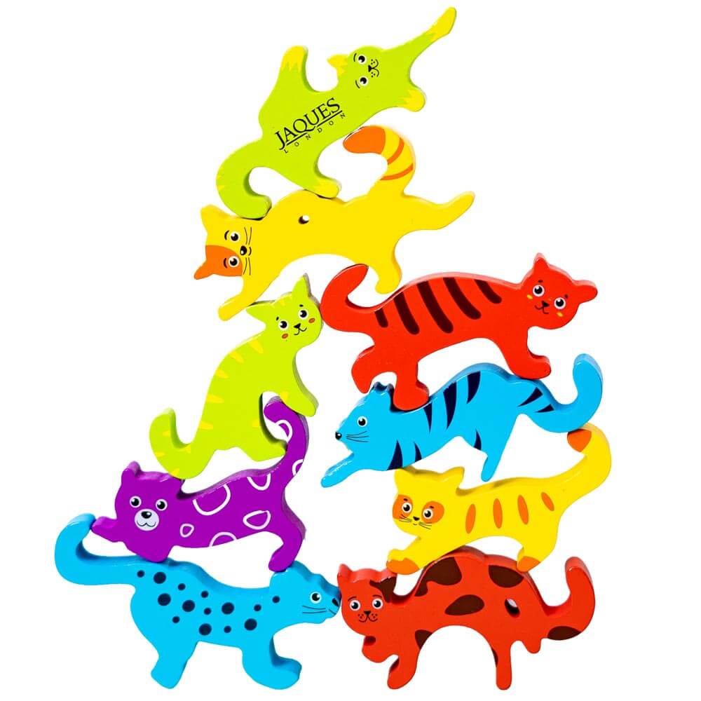 Stacking Blocks for Toddlers | Wooden Animal Game – Jaques of London