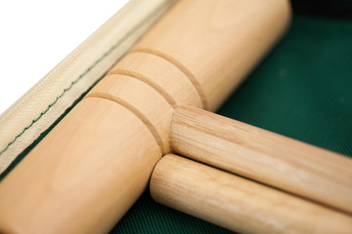  close up image of the mallet heads 