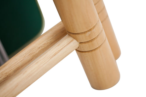  Close up image of the mallet heads