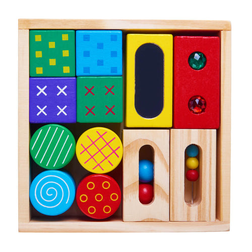 close up view of the discovery blocks