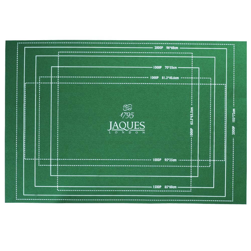 2000 piece jigsaw puzzle roll mat green and white unrolled to display printed dimensions