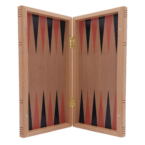 Folding wooden backgammon , chess and draughts board game