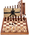 Folding Chess Set - Chess Draughts & Backgammon Set