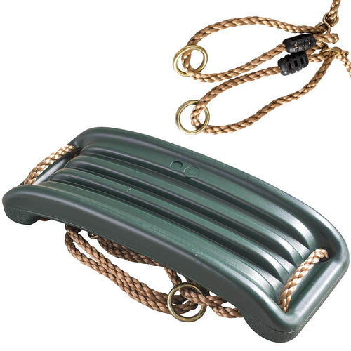 Garden swing seat with ropes and fastenings 