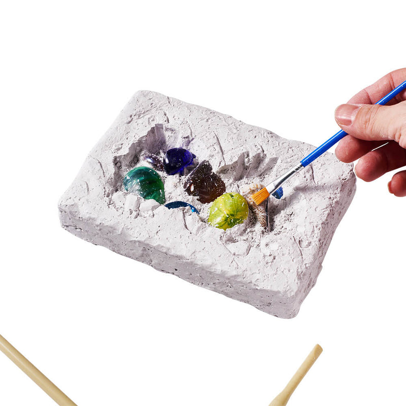 Kids Unique DIY Planet Gemstone Dig Mineral Gem Excavation Kit