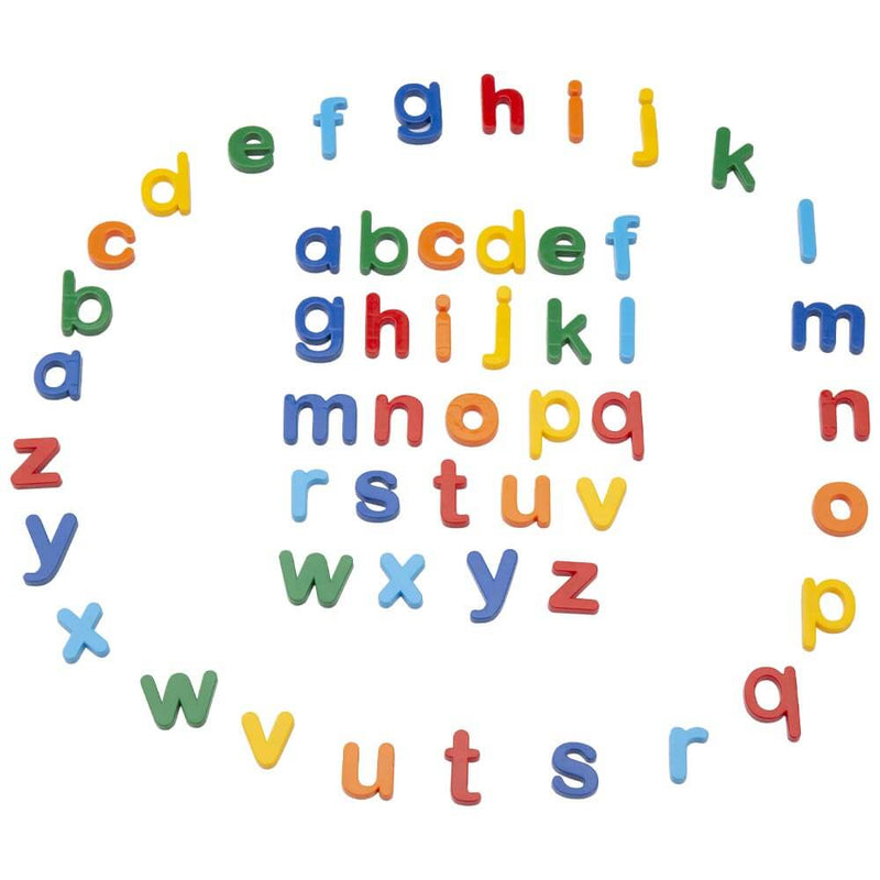Basic magnetic letters to learn the alphabet and words