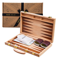 Luxury backgammon in wooden case_53570