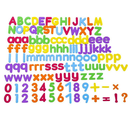 Kids Educational game - All the magnetic numbers and letters spread out - 90229