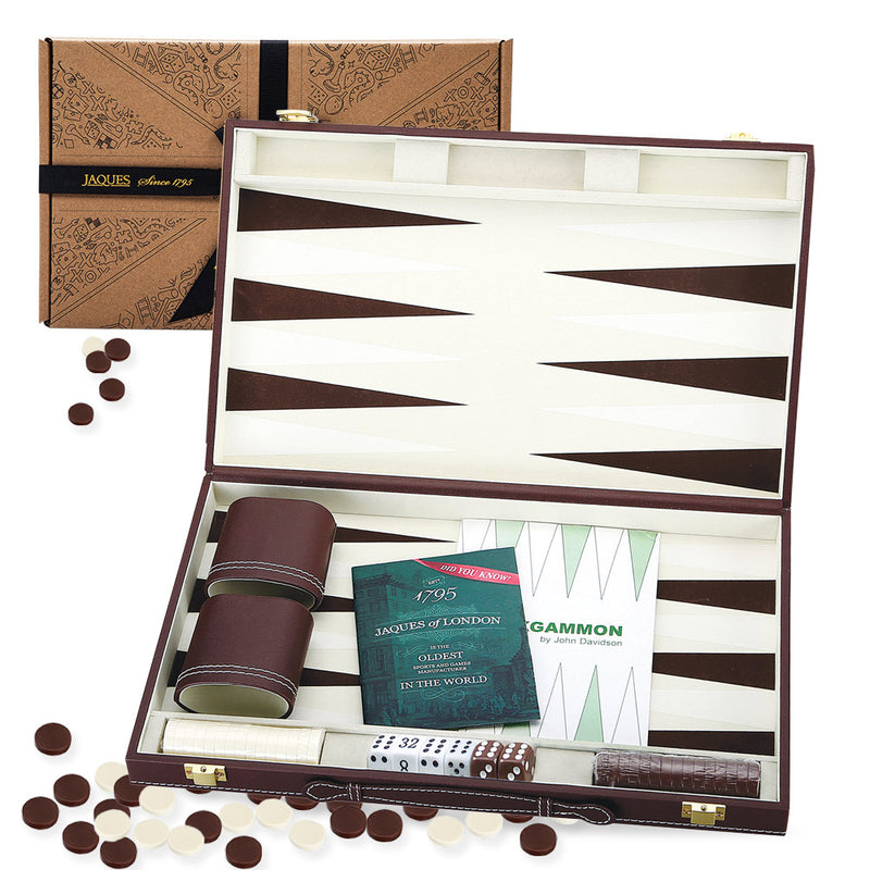 Luxury backgammon in leather case_53555